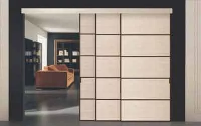 Porte coulissante télescopique