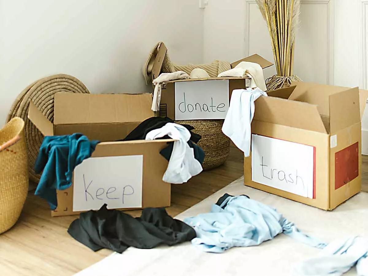 technique de rangement des 4 boites