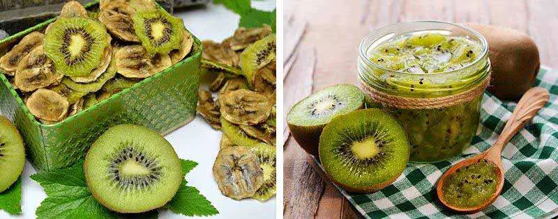 Fruits secs et confiture de kiwi