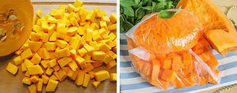 Conservation d'une citrouille entamée