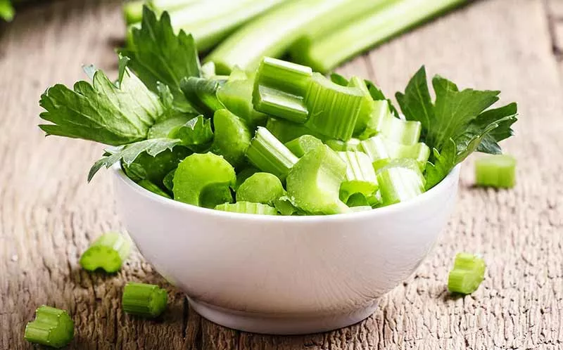 Préparation du céleri en conserve