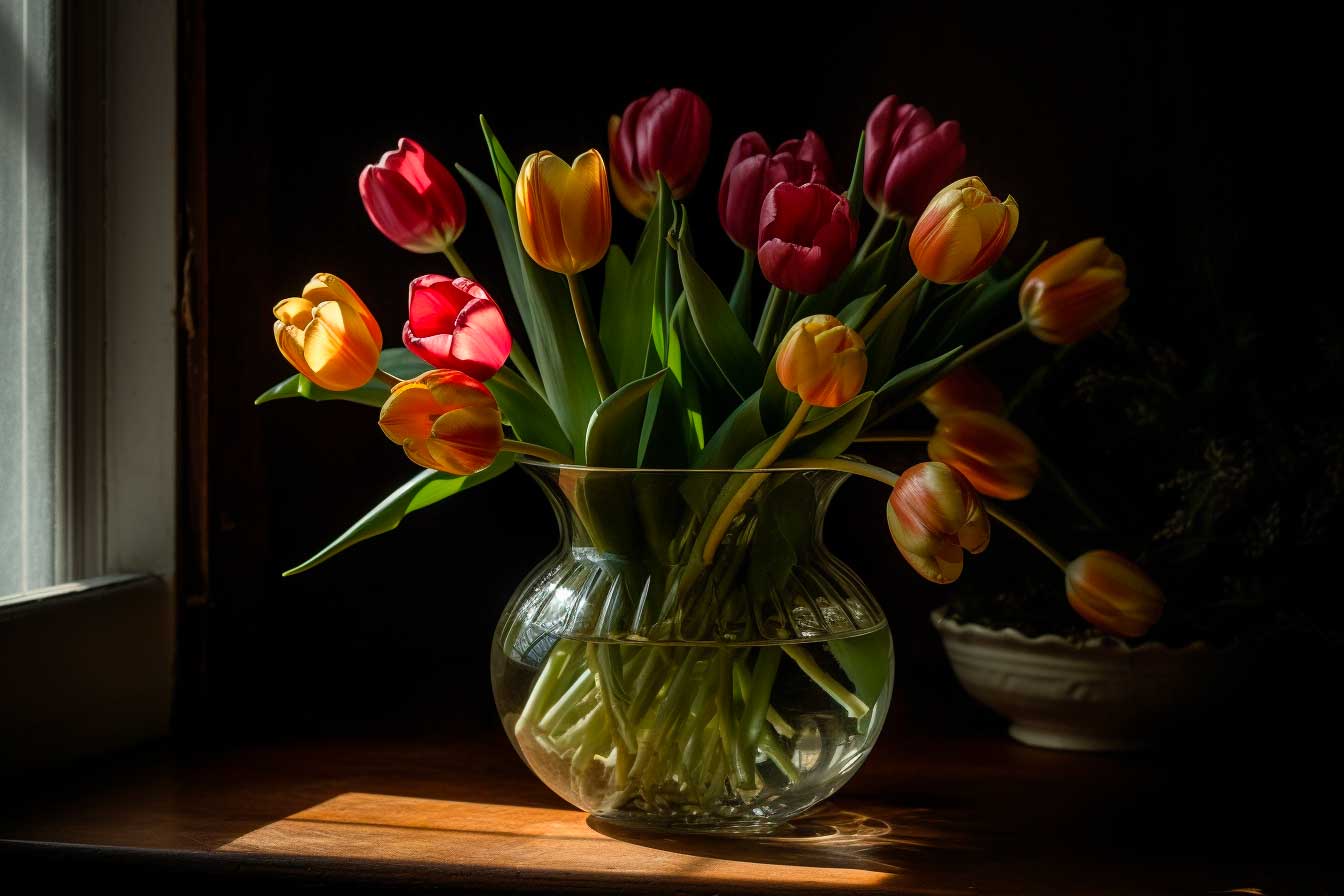faire durer les tulipes dans un vase